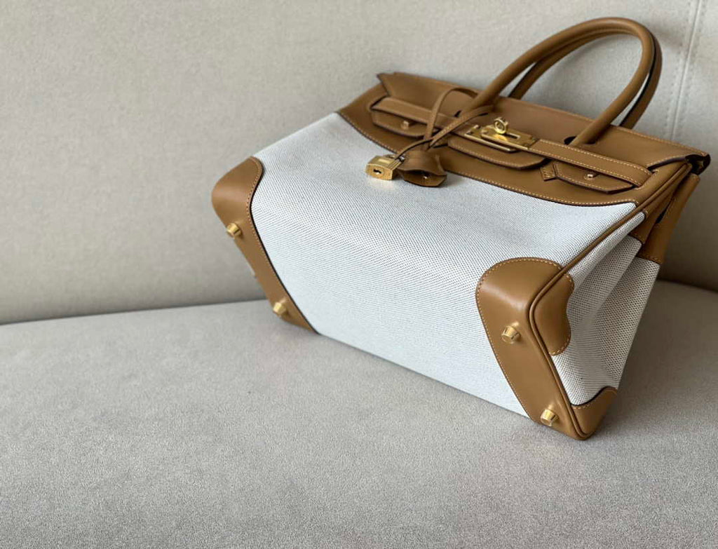 Hermes Birkin Tote Bag Swift leather with canvas 286003
