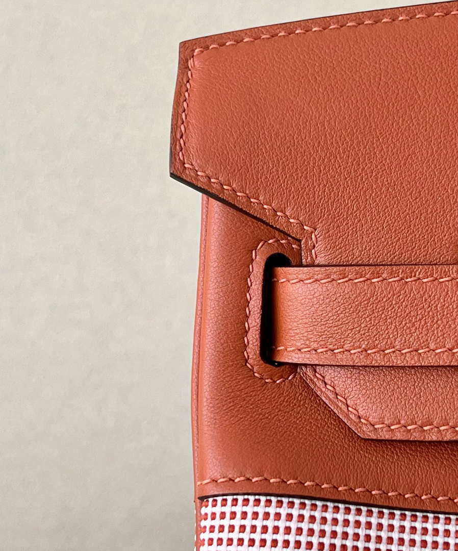 Hermes Birkin Tote Bag Swift leather with canvas 30cm 286005