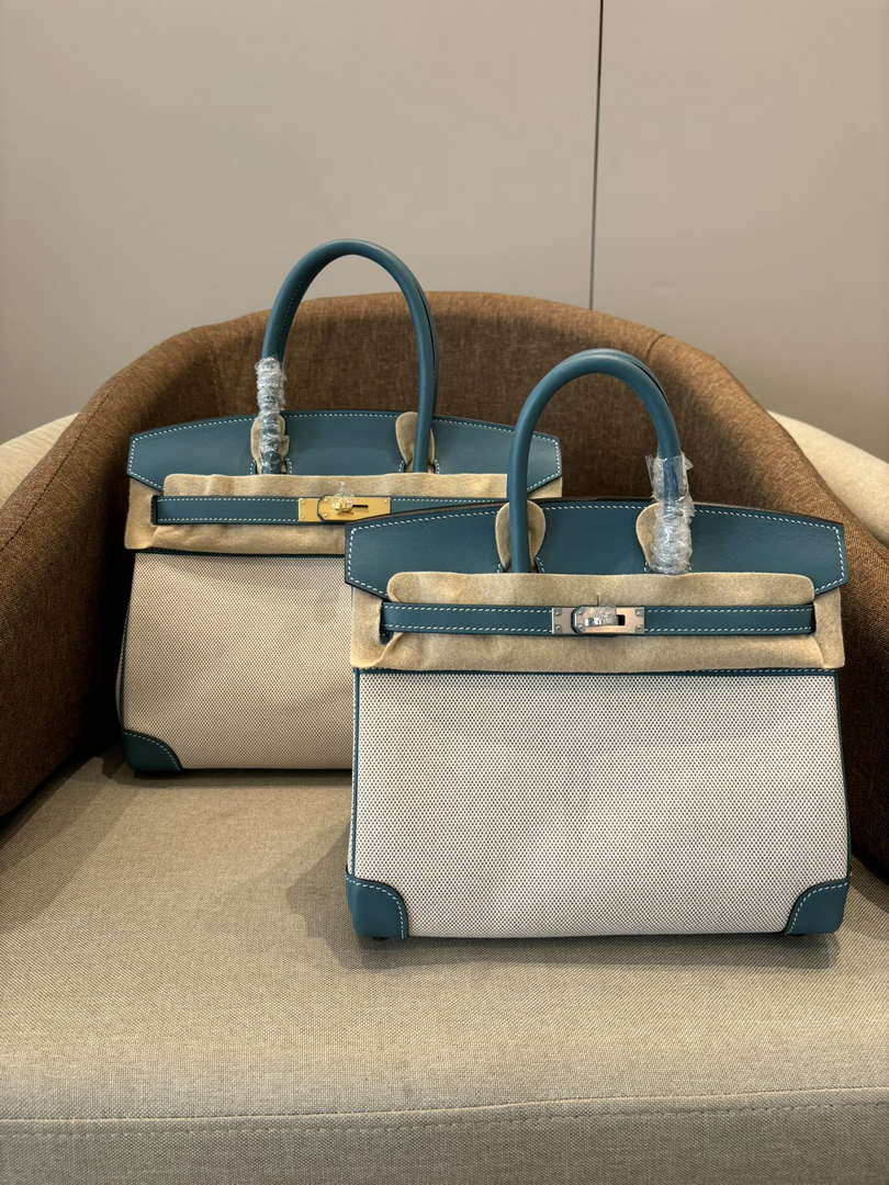 Hermes Birkin Tote Bag Swift leather with canvas 286008