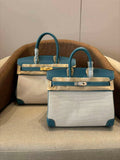 Hermes Birkin Tote Bag Swift leather with canvas 286008