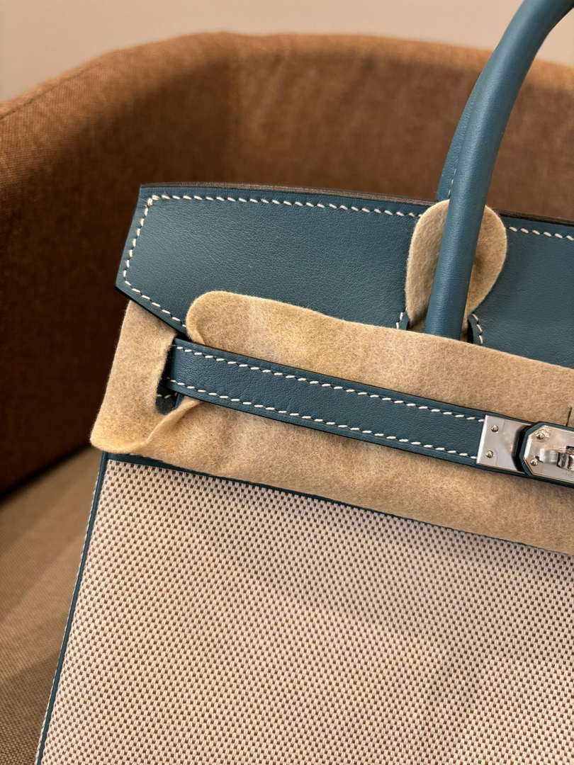 Hermes Birkin Tote Bag Swift leather with canvas 286008