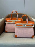 Hermes Birkin Tote Bag Swift leather with canvas 286009