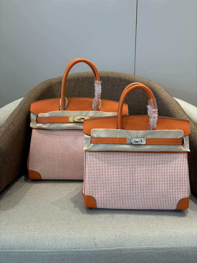 Hermes Birkin Tote Bag Swift leather with canvas 286009
