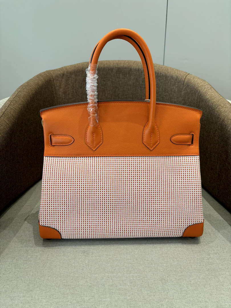 Hermes Birkin Tote Bag Swift leather with canvas 286009