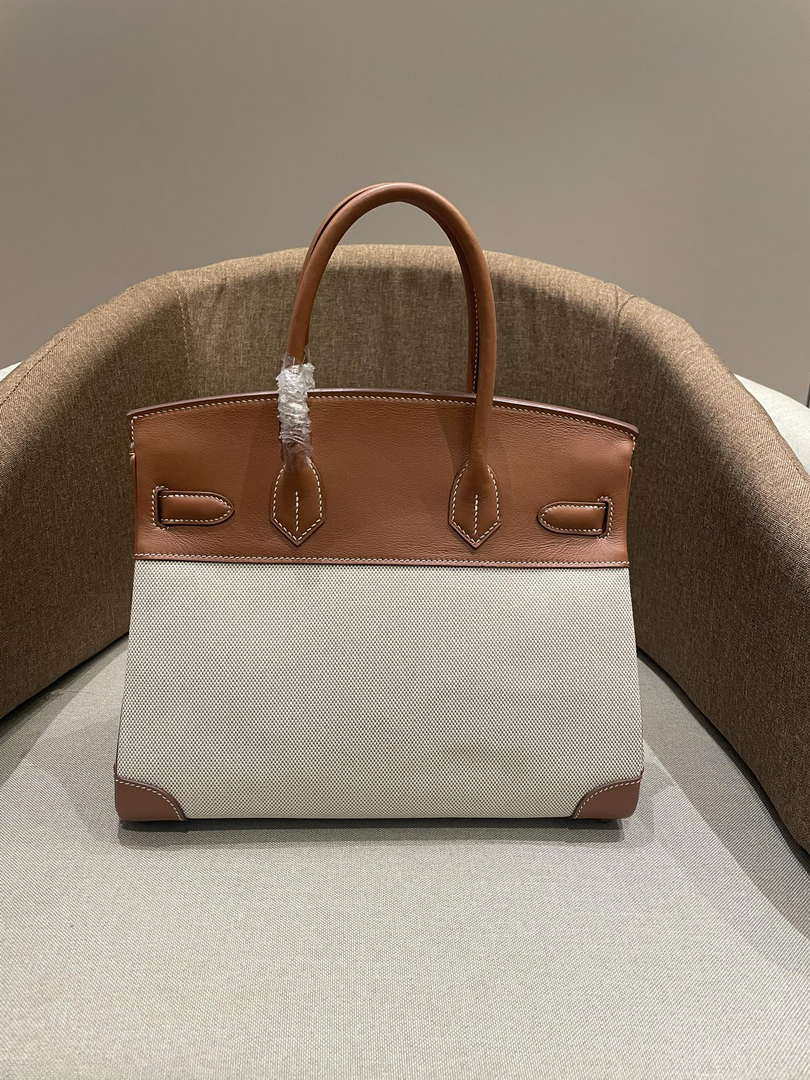 Hermes Birkin Tote Bag Swift leather with canvas 286011