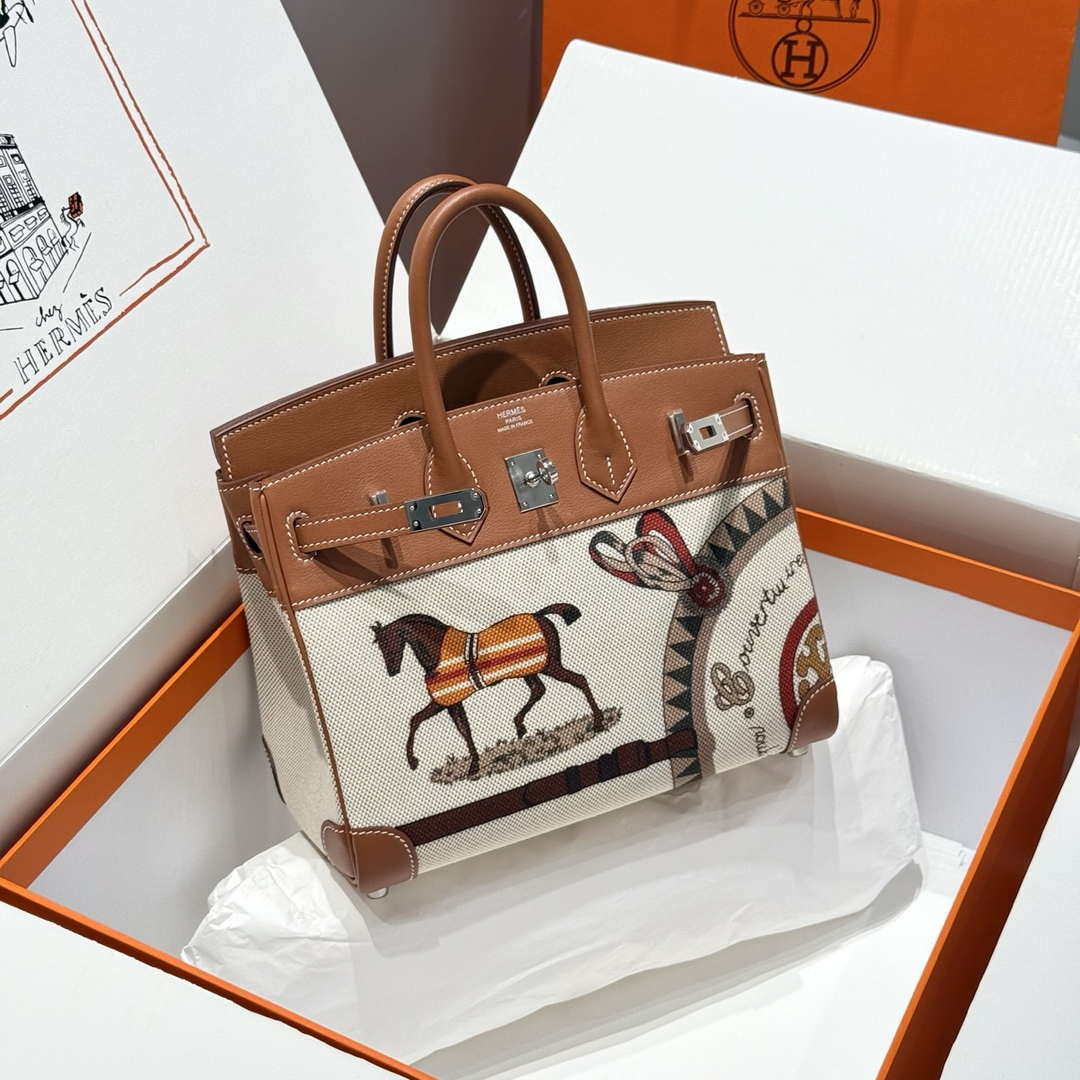 Hermes Birkin Tote Bag Swift leather with canvas 286011