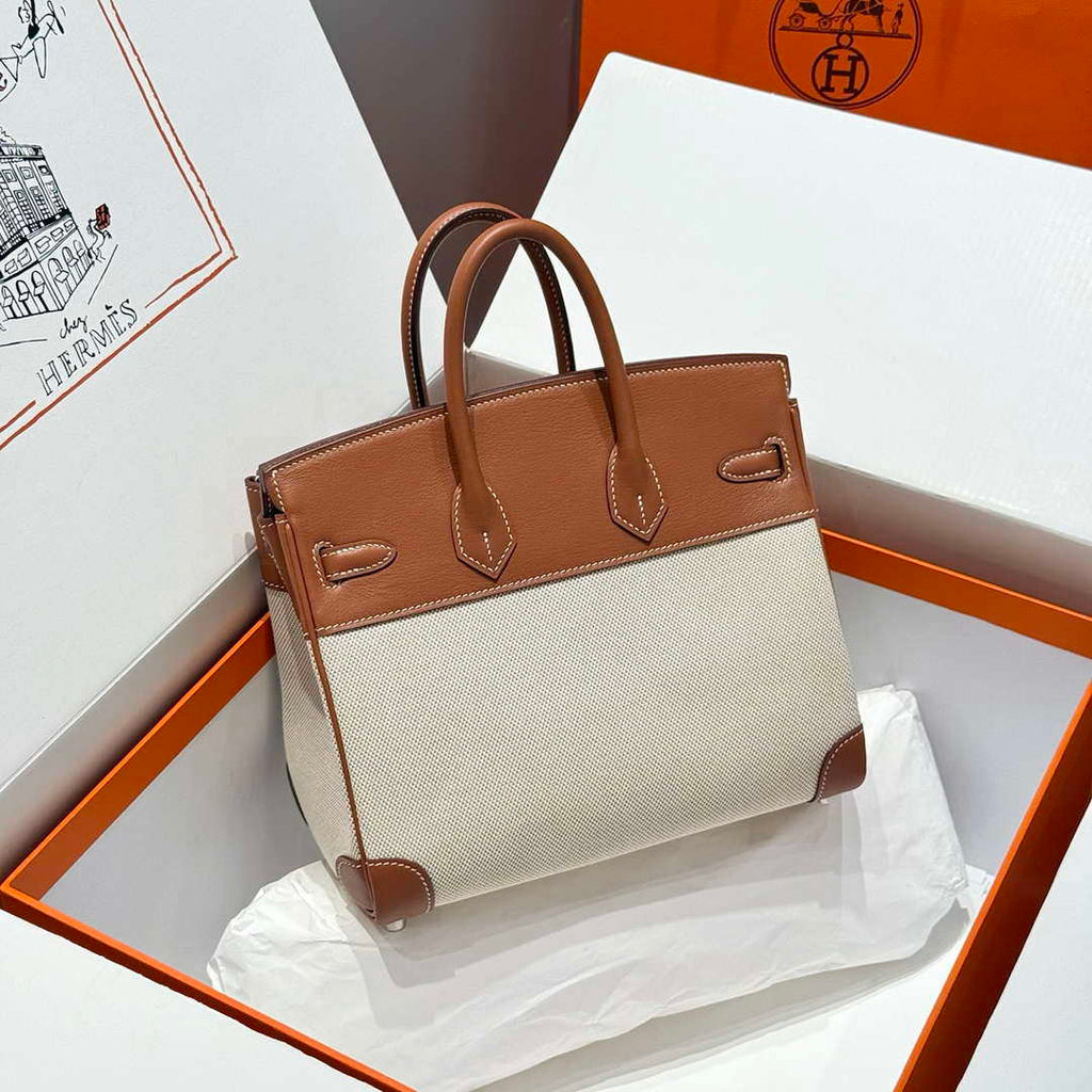 Hermes Birkin Tote Bag Swift leather with canvas 286011