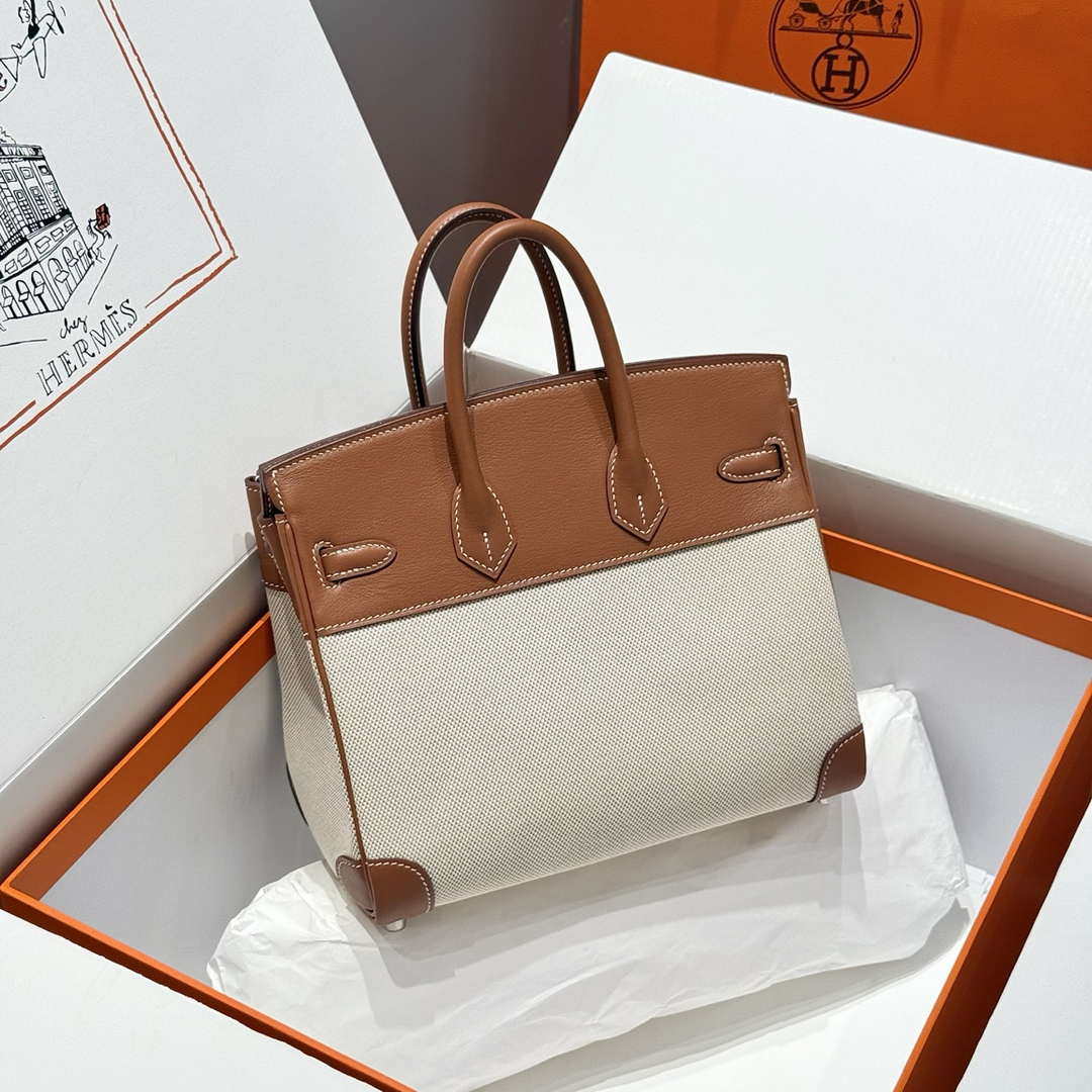 Hermes Birkin Tote Bag Swift leather with canvas 286011