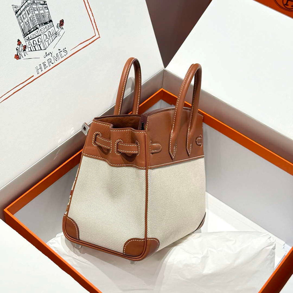 Hermes Birkin Tote Bag Swift leather with canvas 286011