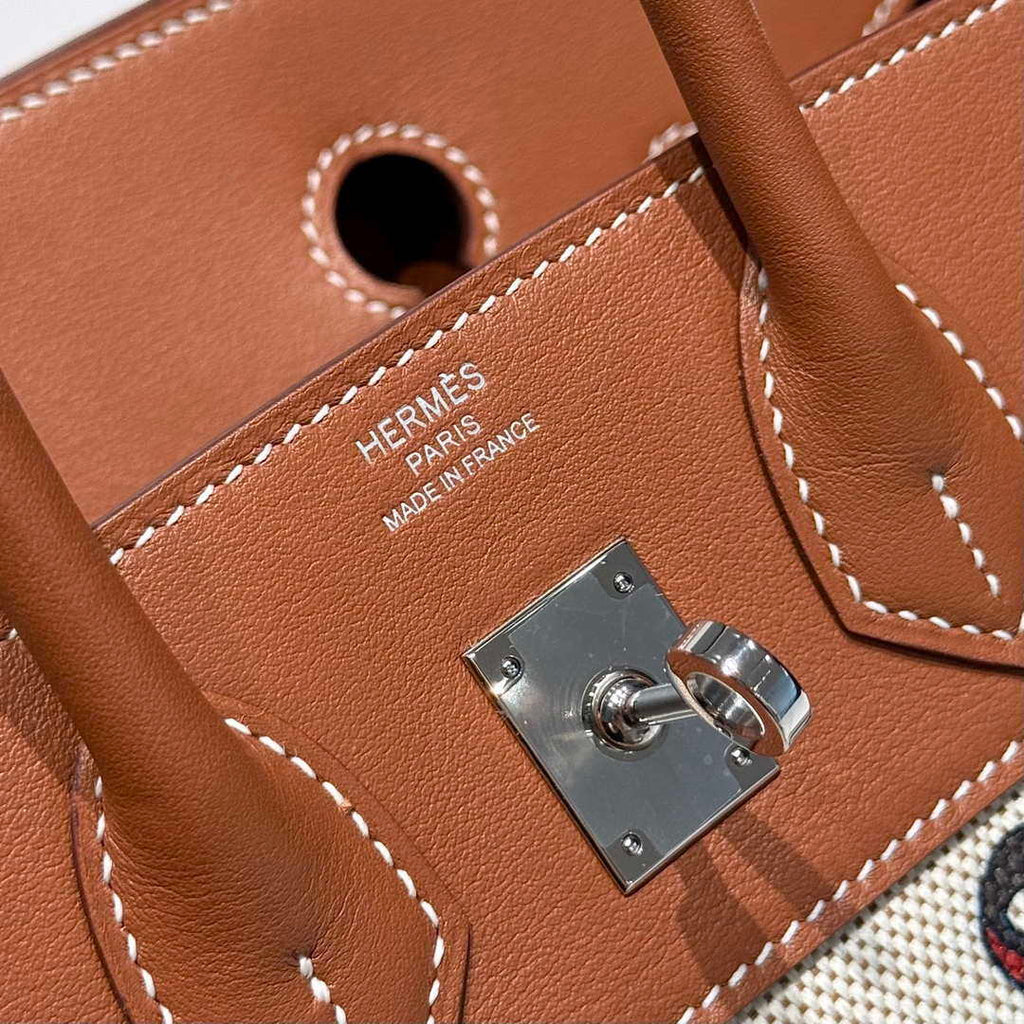 Hermes Birkin Tote Bag Swift leather with canvas 286011