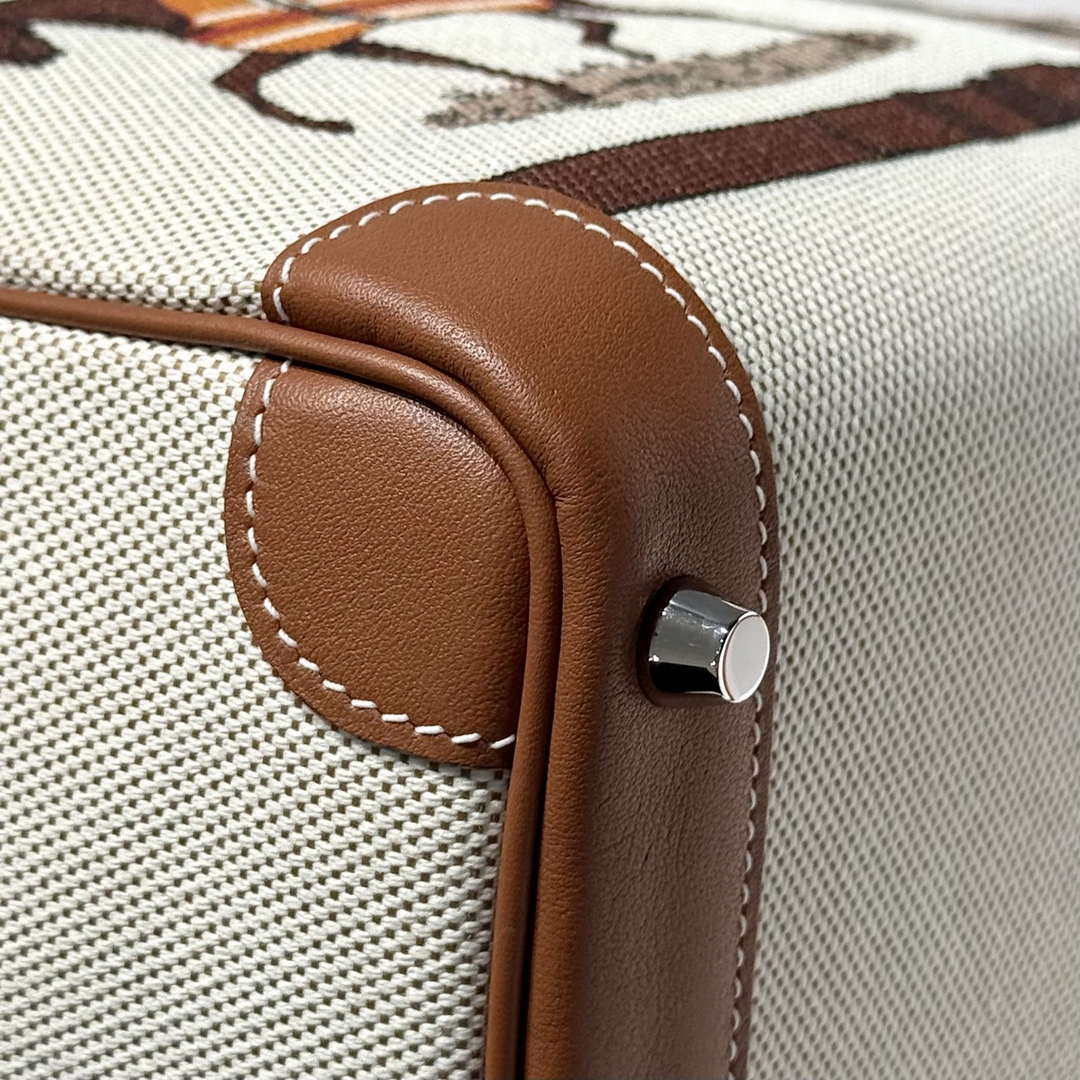 Hermes Birkin Tote Bag Swift leather with canvas 286011