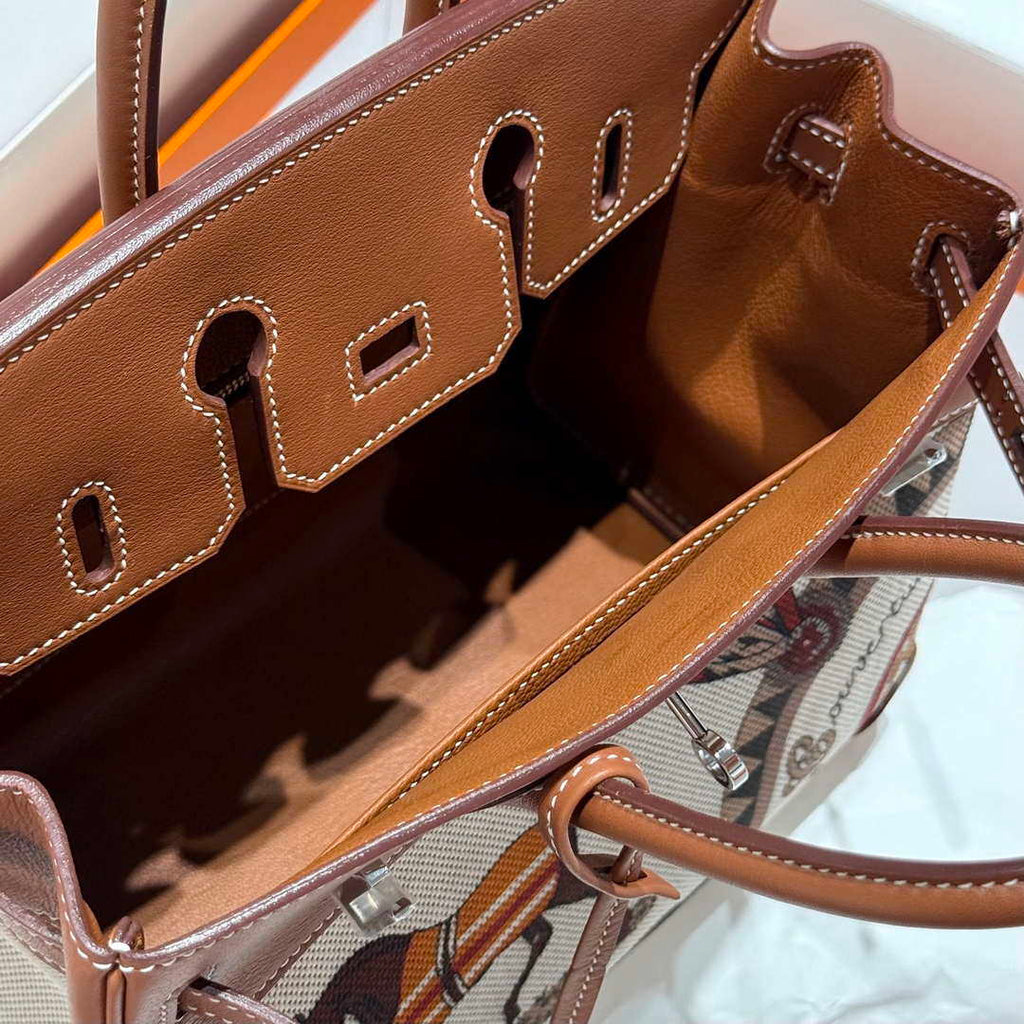 Hermes Birkin Tote Bag Swift leather with canvas 286011