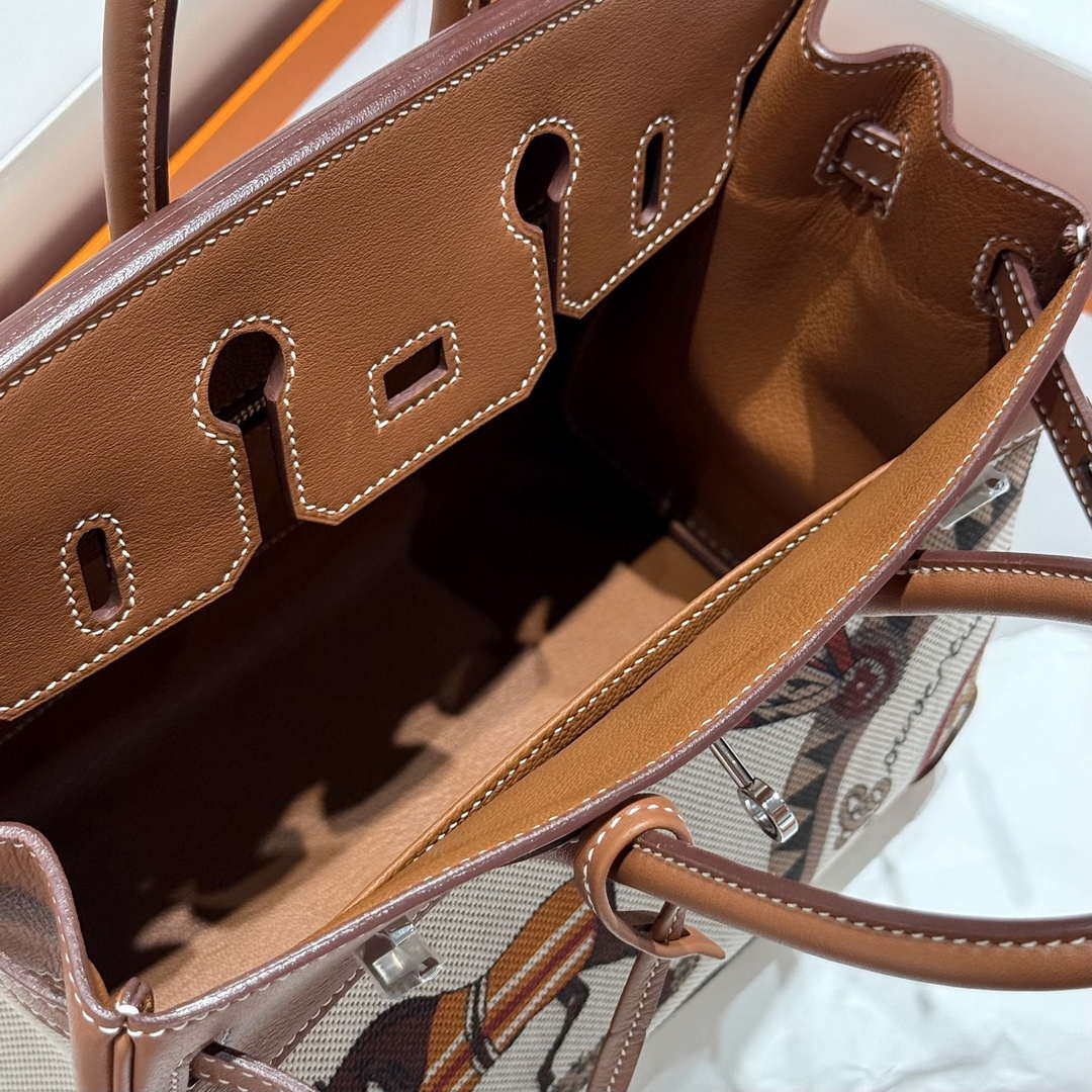 Hermes Birkin Tote Bag Swift leather with canvas 286011