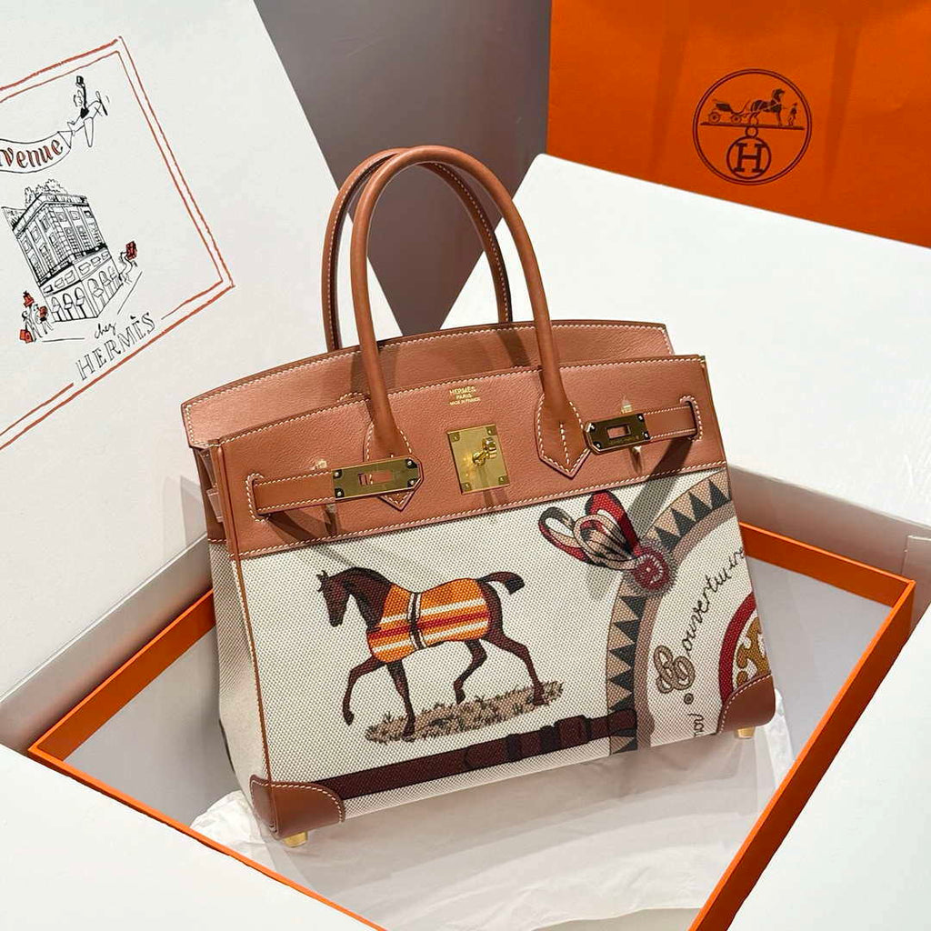 Hermes Birkin Tote Bag Swift leather with canvas 286011