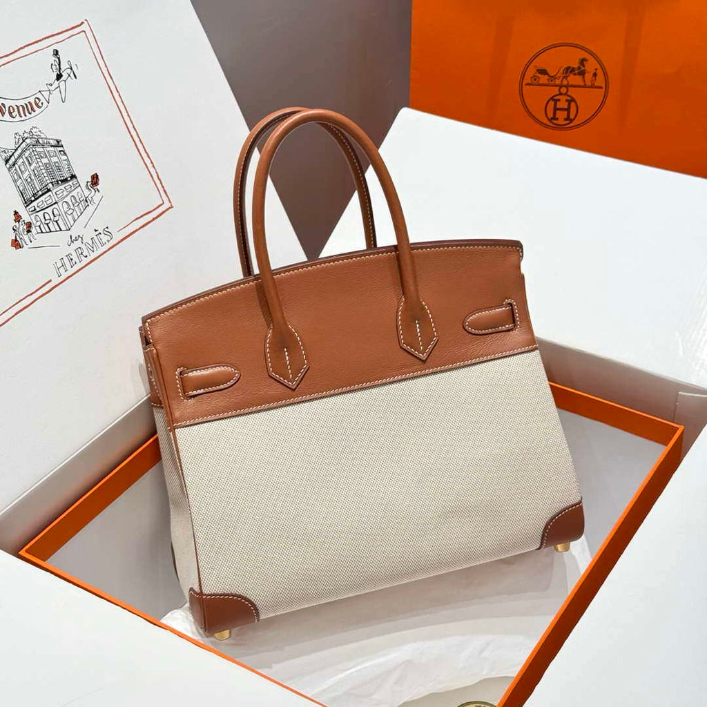Hermes Birkin Tote Bag Swift leather with canvas 286011