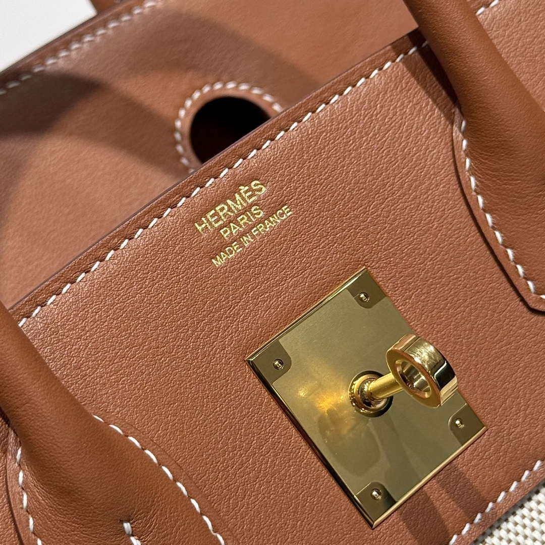 Hermes Birkin Tote Bag Swift leather with canvas 286011