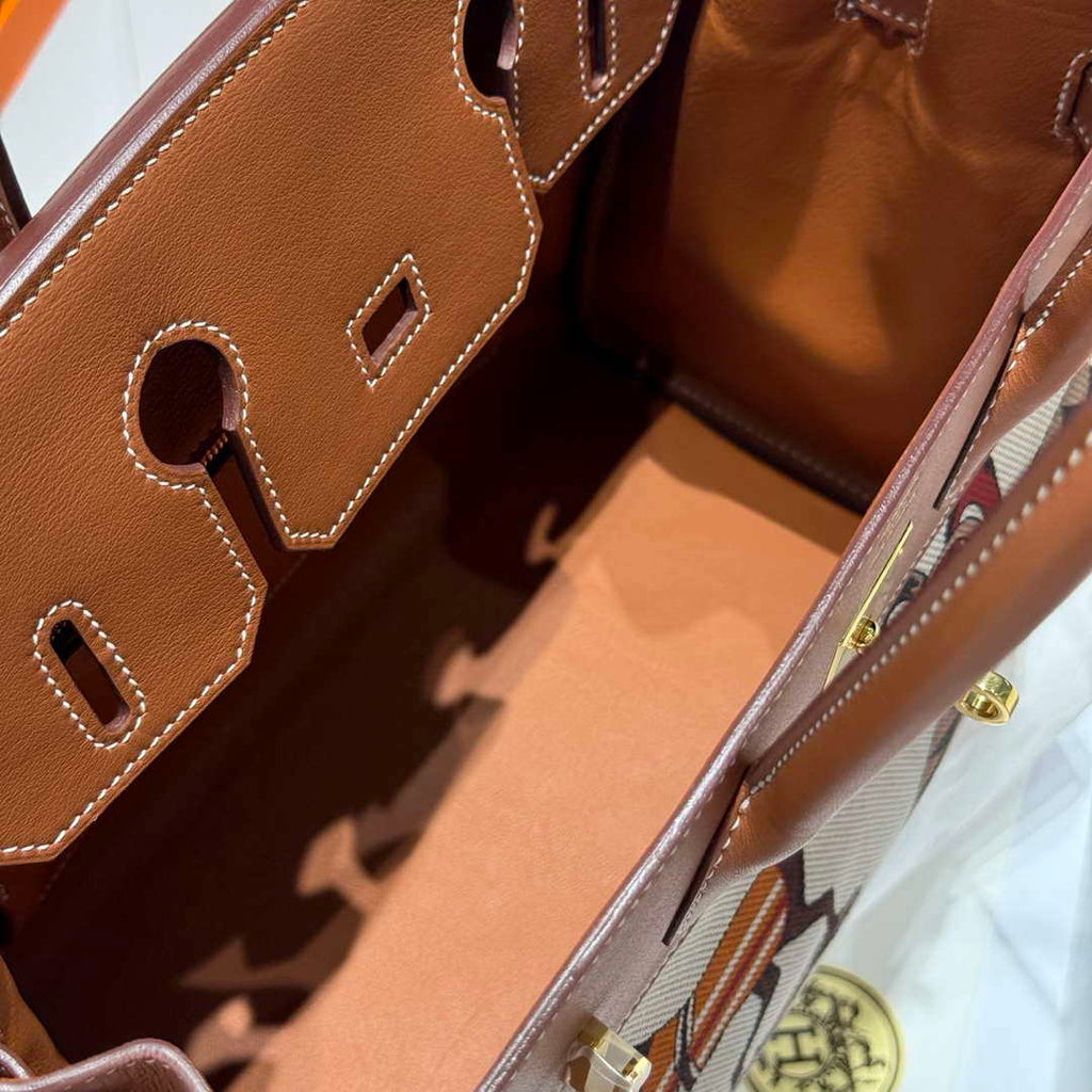 Hermes Birkin Tote Bag Swift leather with canvas 286011