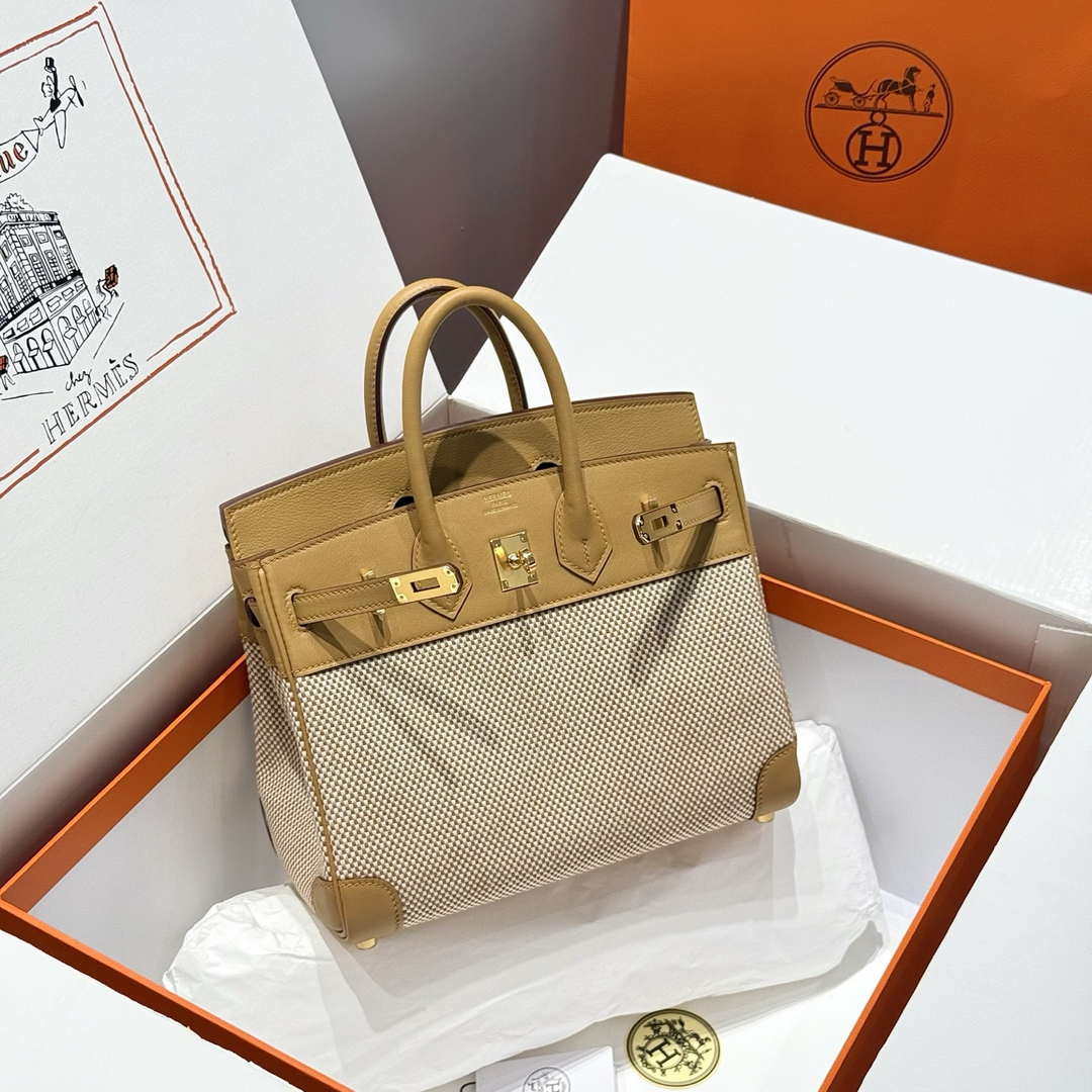 Hermes Birkin Tote Bag Swift leather with canvas 286012