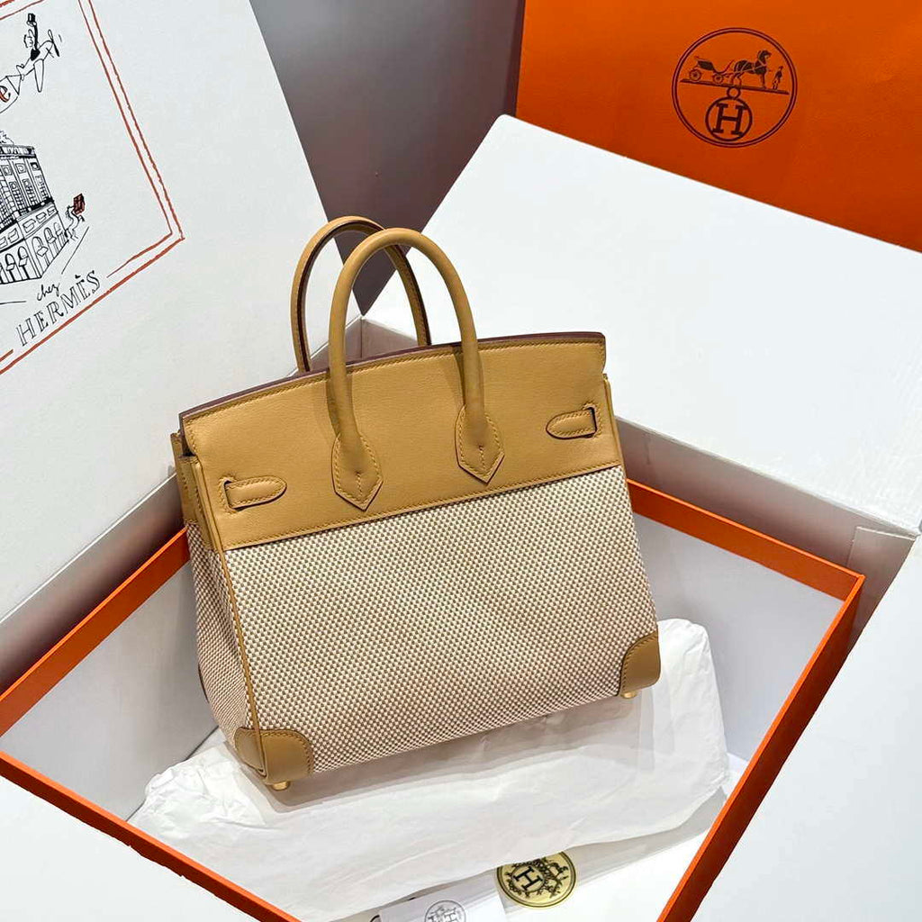 Hermes Birkin Tote Bag Swift leather with canvas 286012