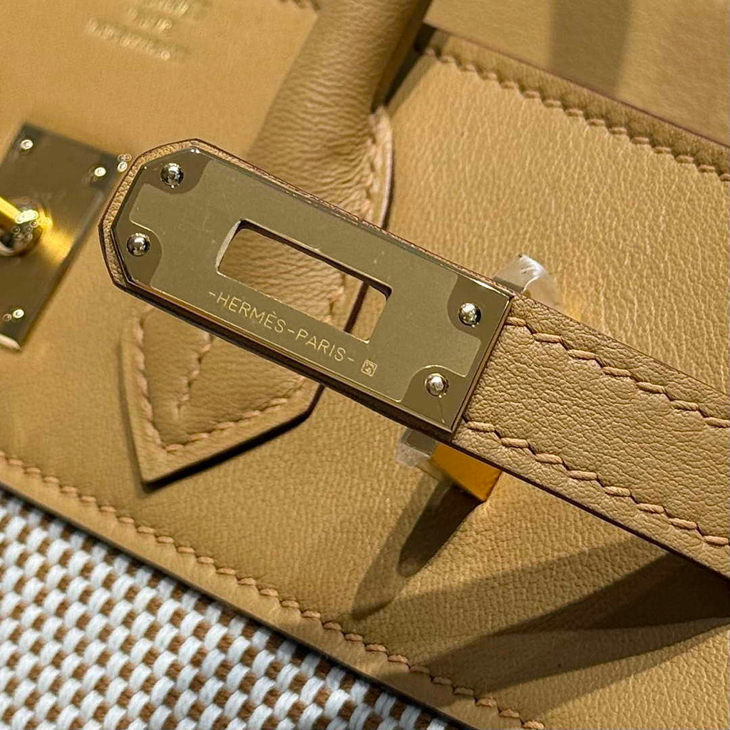 Hermes Birkin Tote Bag Swift leather with canvas 286012