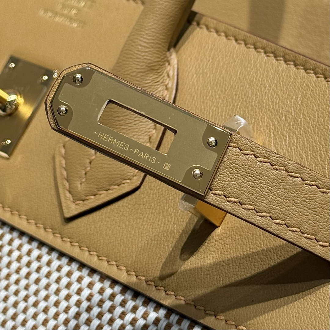 Hermes Birkin Tote Bag Swift leather with canvas 286012