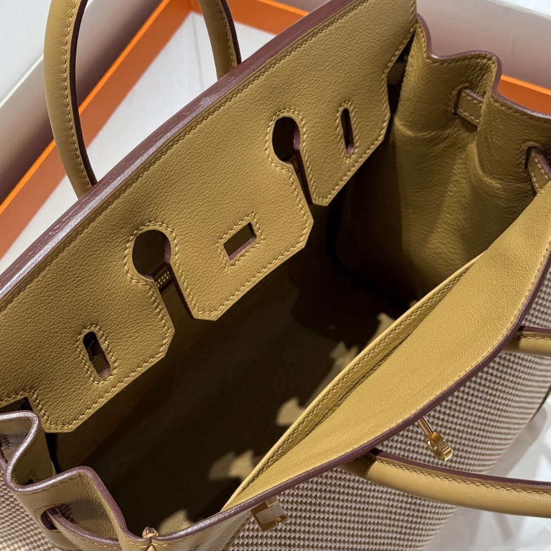 Hermes Birkin Tote Bag Swift leather with canvas 286012