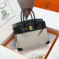 Hermes Birkin Tote Bag Swift leather with canvas 286013