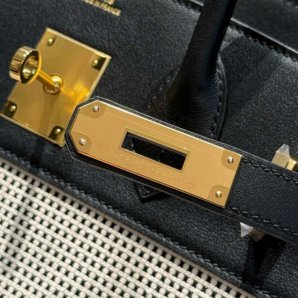 Hermes Birkin Tote Bag Swift leather with canvas 286013
