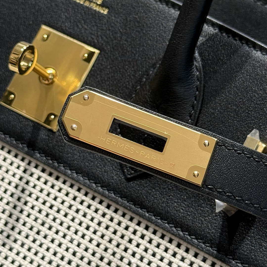 Hermes Birkin Tote Bag Swift leather with canvas 286013