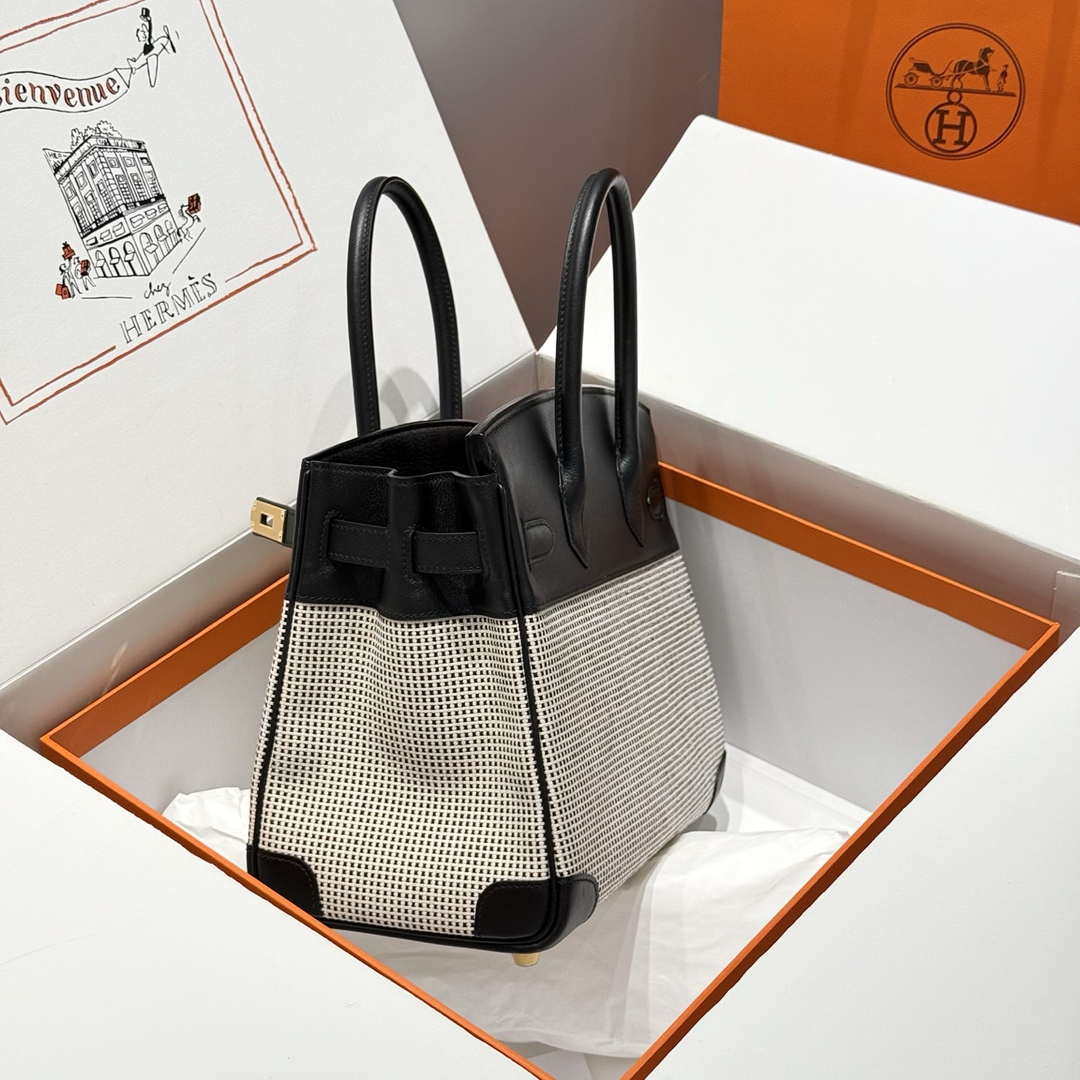 Hermes Birkin Tote Bag Swift leather with canvas 286013