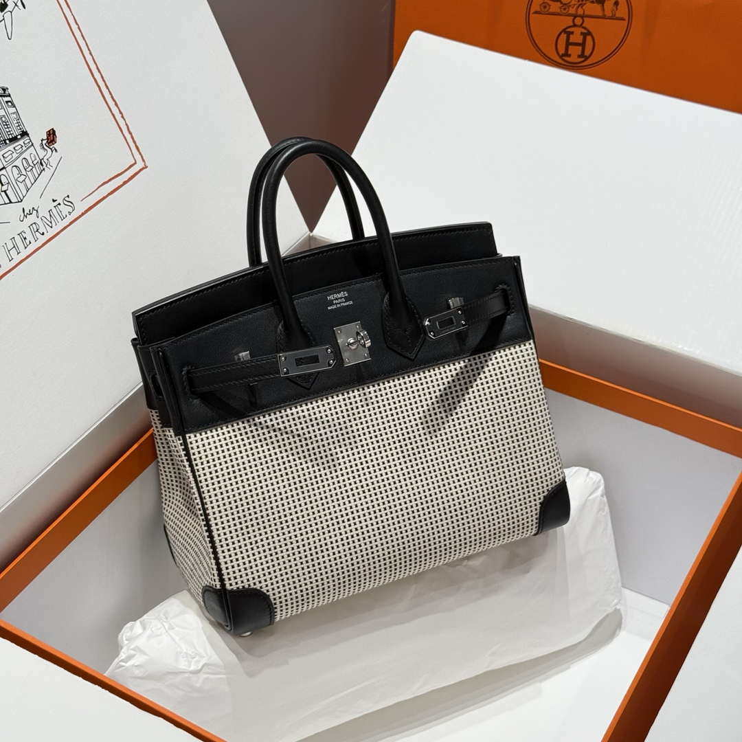 Hermes Birkin Tote Bag Swift leather with canvas 286013