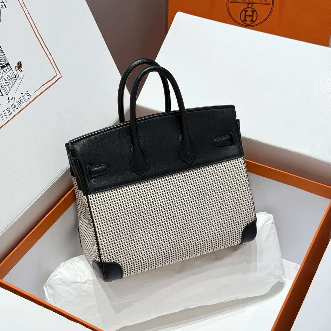 Hermes Birkin Tote Bag Swift leather with canvas 286013