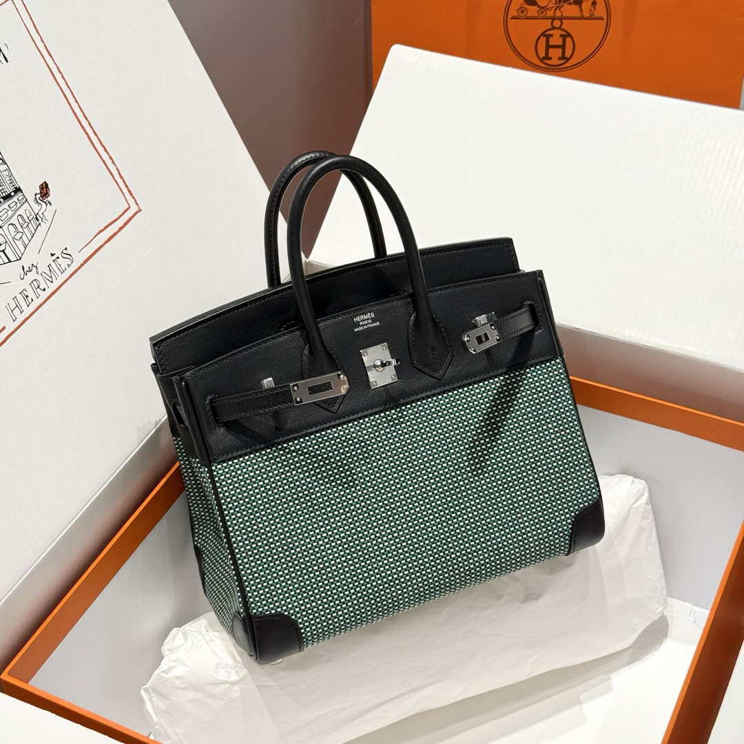 Hermes Birkin Tote Bag Swift leather with canvas 286014