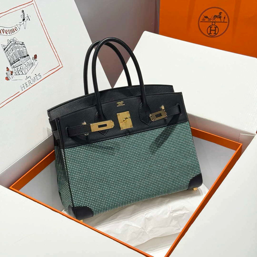 Hermes Birkin Tote Bag Swift leather with canvas 286014