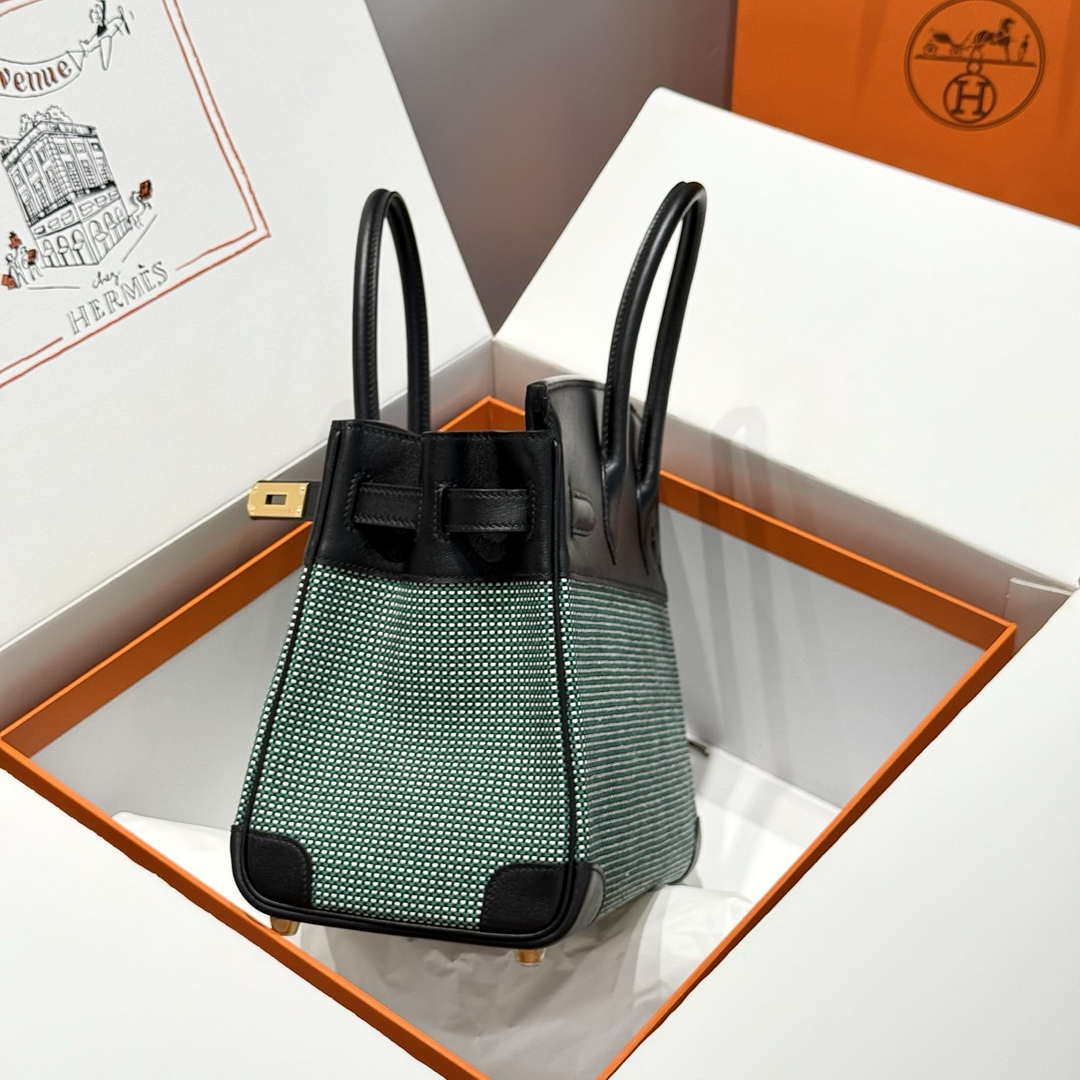 Hermes Birkin Tote Bag Swift leather with canvas 286014