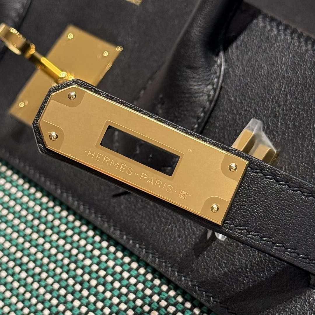 Hermes Birkin Tote Bag Swift leather with canvas 286014