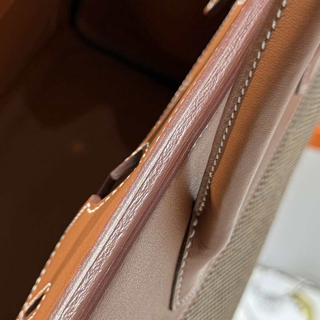 Hermes Birkin Tote Bag Swift leather with canvas 286015