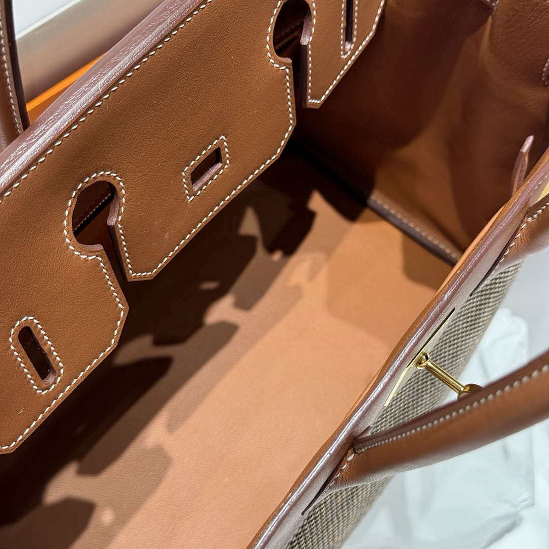 Hermes Birkin Tote Bag Swift leather with canvas 286015