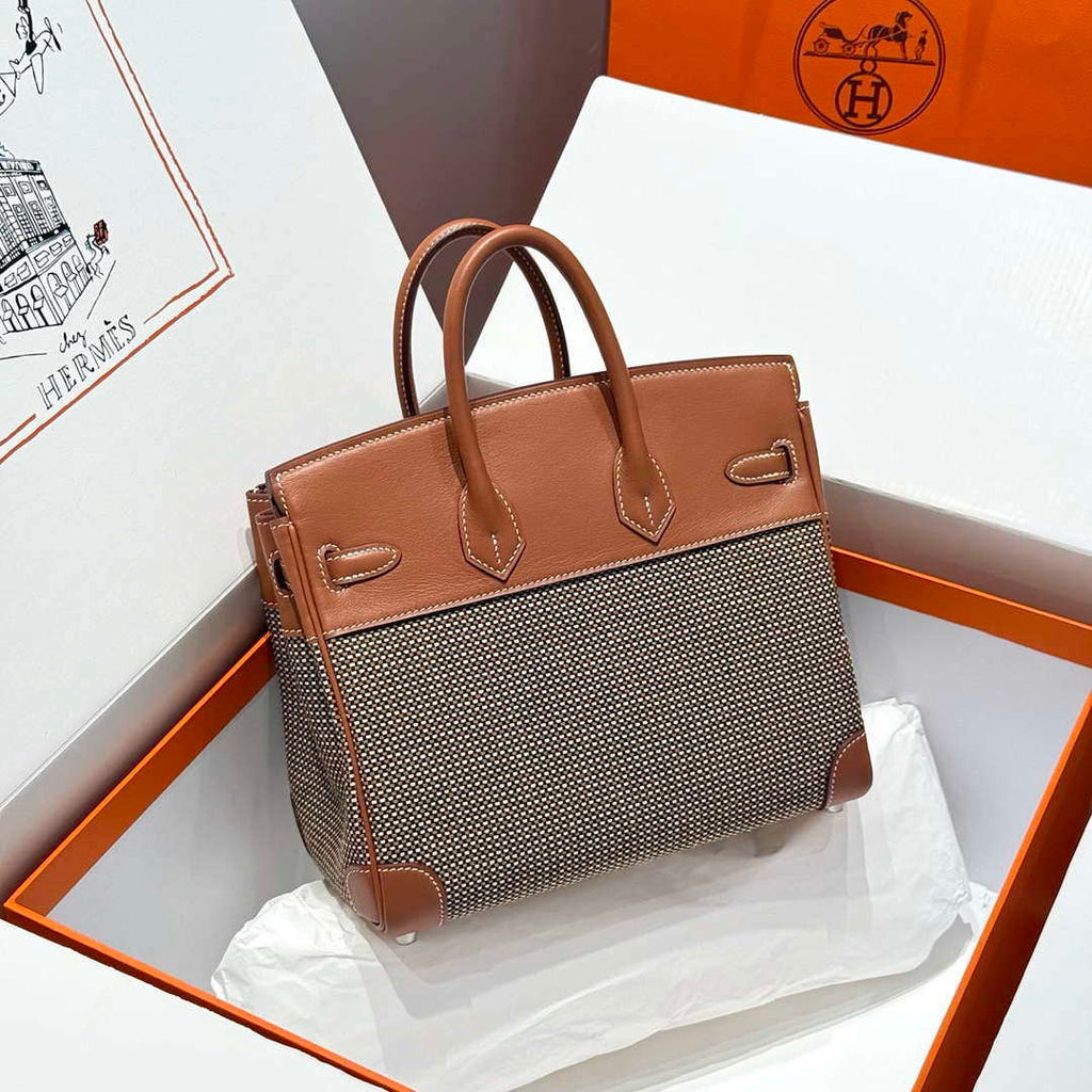 Hermes Birkin Tote Bag Swift leather with canvas 286015