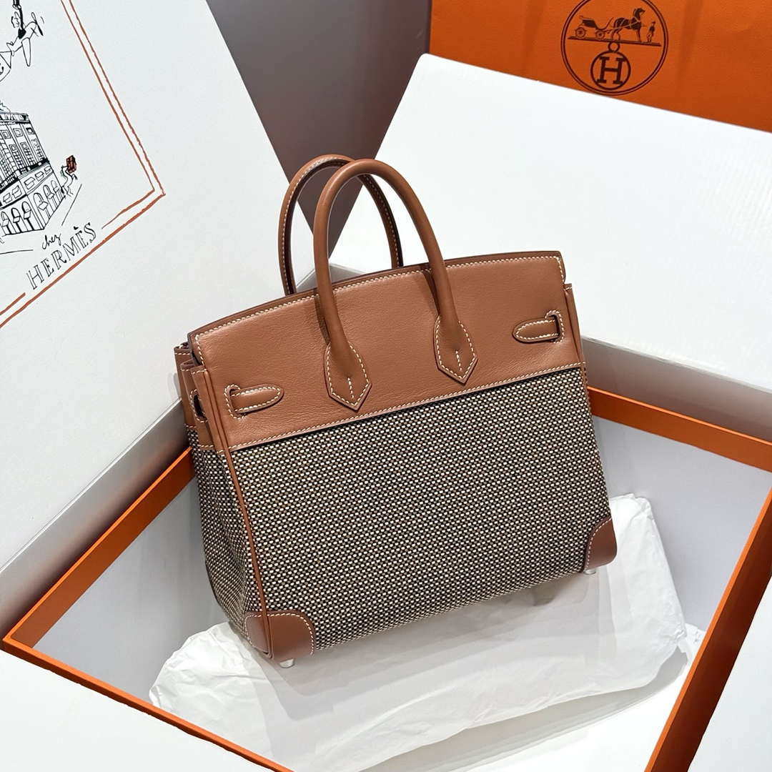 Hermes Birkin Tote Bag Swift leather with canvas 286015