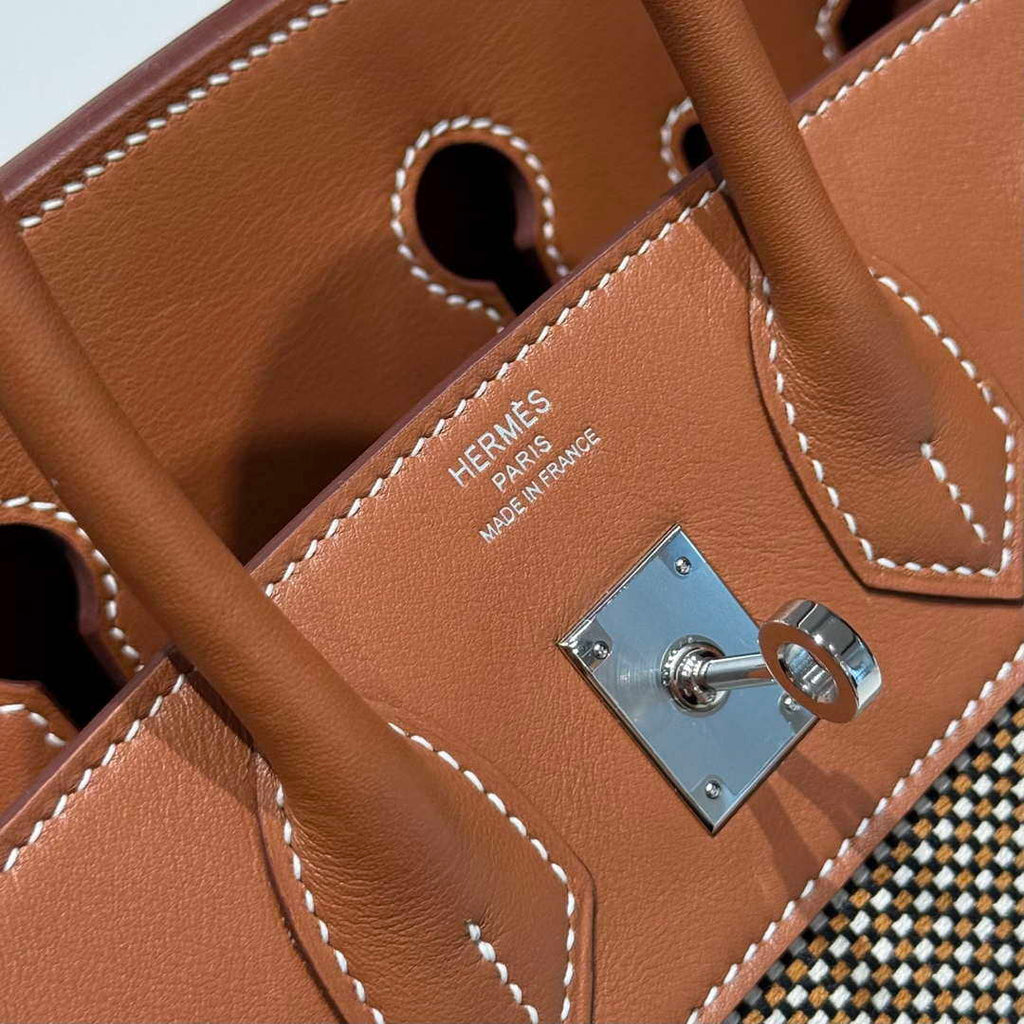 Hermes Birkin Tote Bag Swift leather with canvas 286015