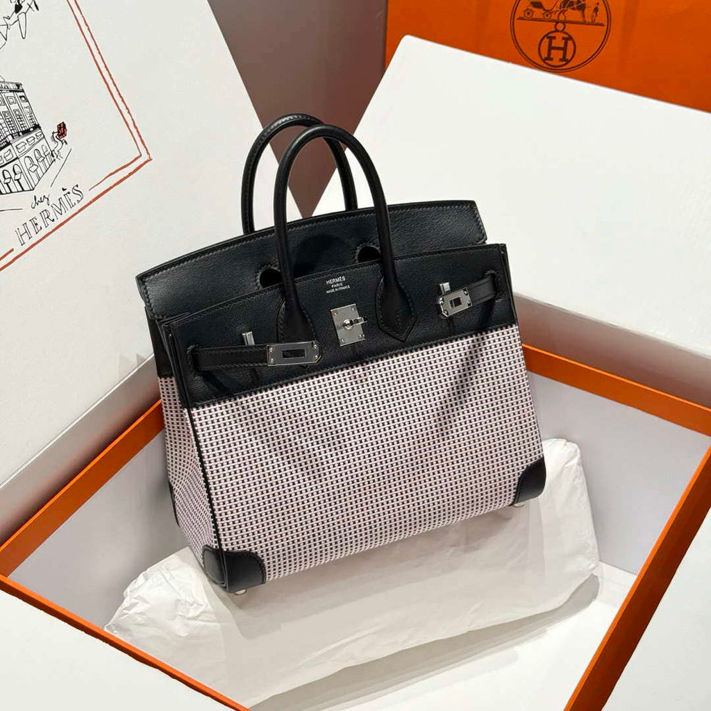 Hermes Birkin Tote Bag Swift leather with canvas 286016