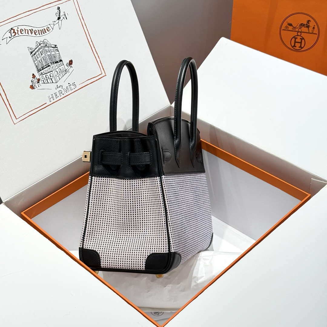 Hermes Birkin Tote Bag Swift leather with canvas 286016