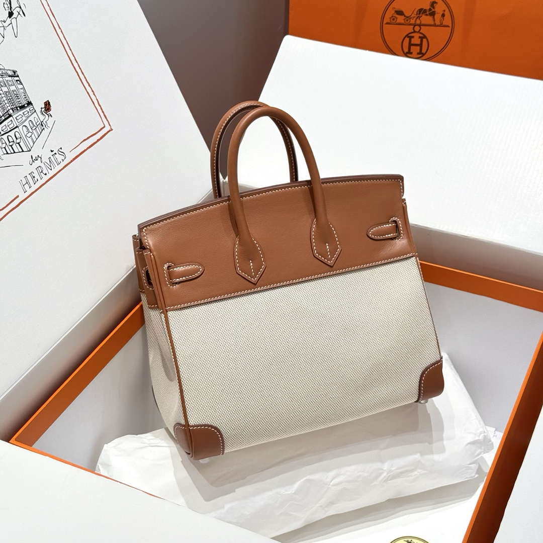 Hermes Birkin Tote Bag Swift leather with canvas 286017