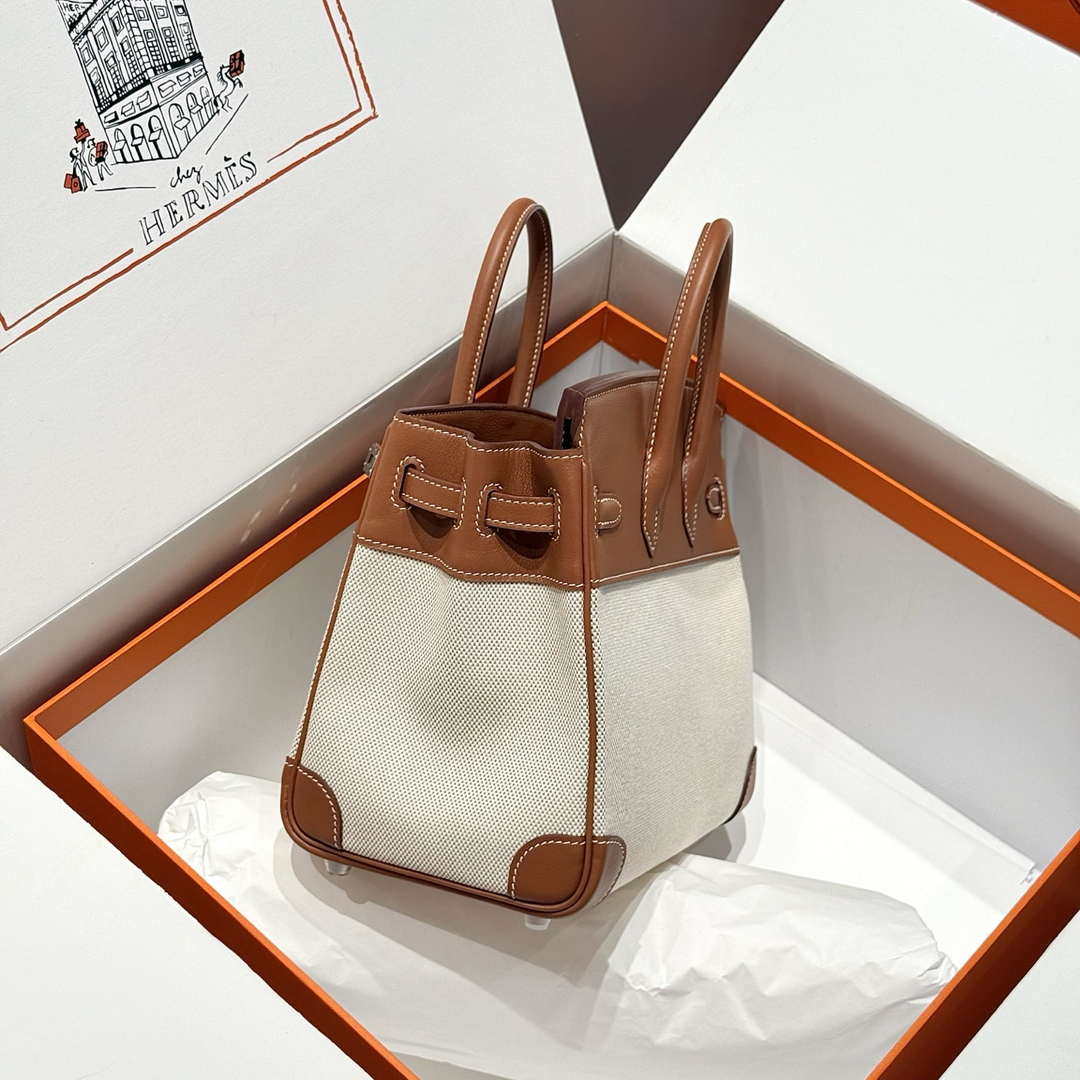 Hermes Birkin Tote Bag Swift leather with canvas 286017