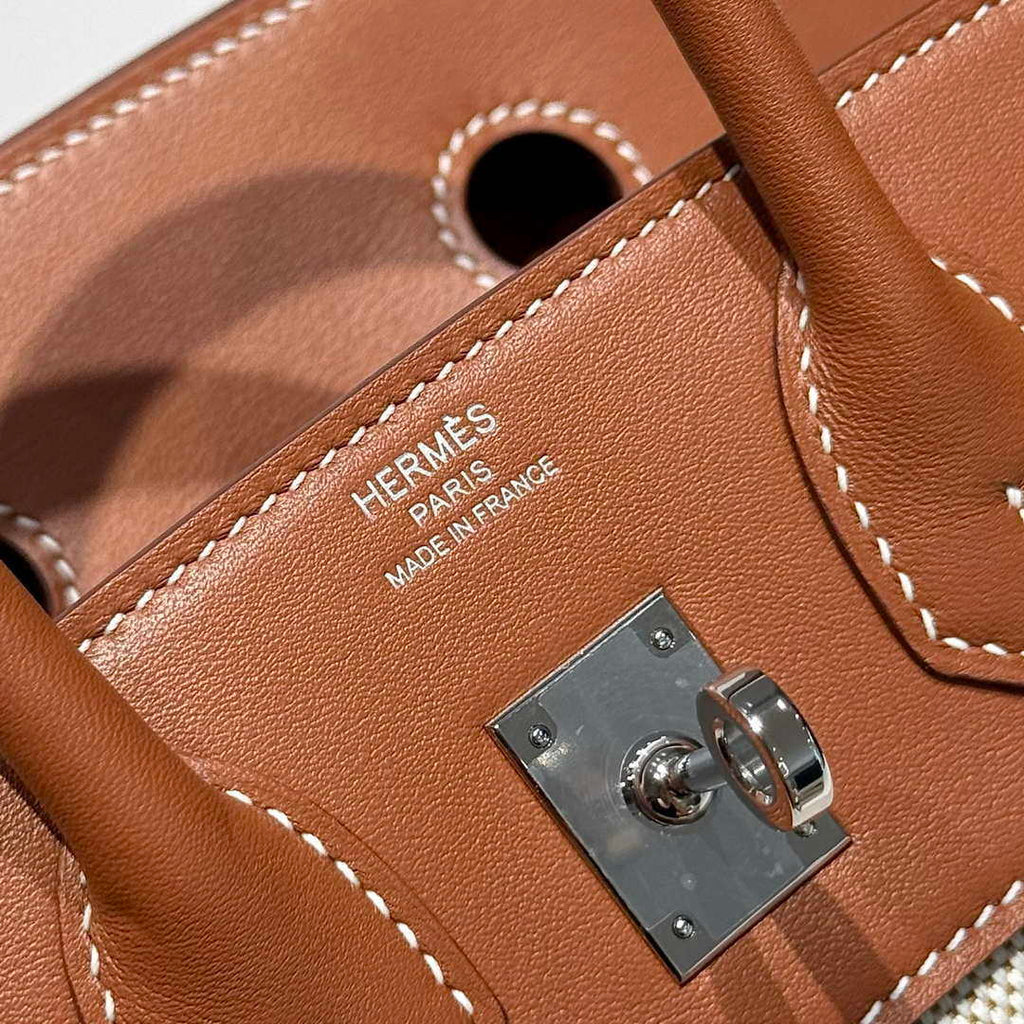 Hermes Birkin Tote Bag Swift leather with canvas 286017