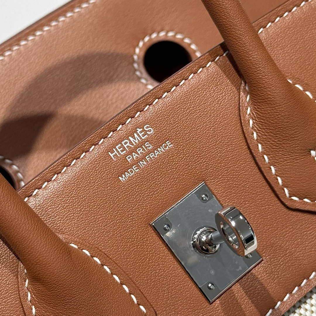 Hermes Birkin Tote Bag Swift leather with canvas 286017