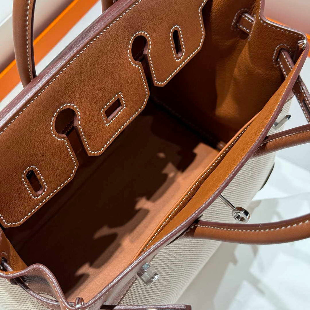 Hermes Birkin Tote Bag Swift leather with canvas 286017