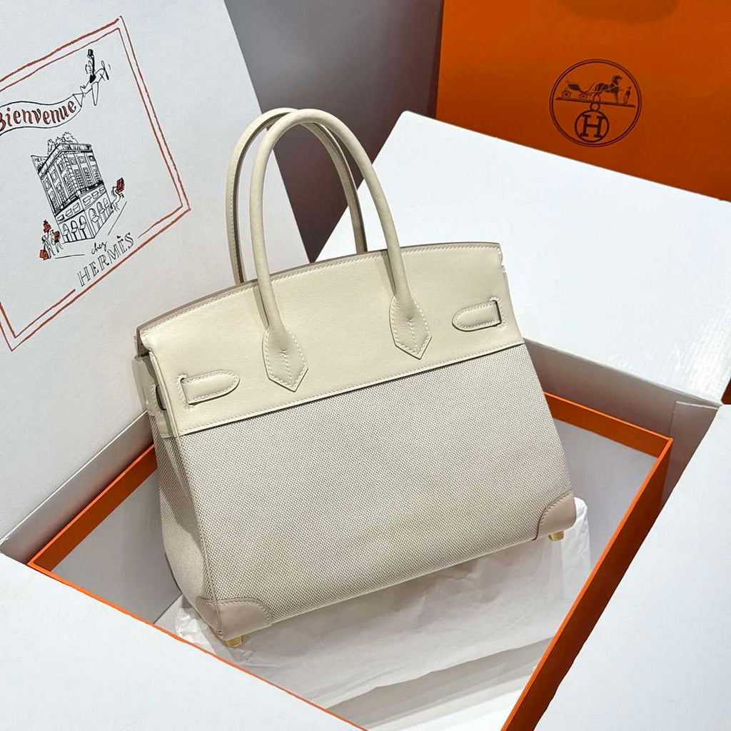 Hermes Birkin Tote Bag Swift leather with canvas 286018