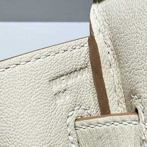 Hermes Birkin Tote Bag Swift leather with canvas 286018 - Gold / 25cm - View 9